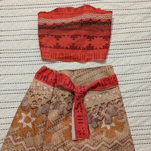 Disney Brand Moana Costume - 4-6x Like new